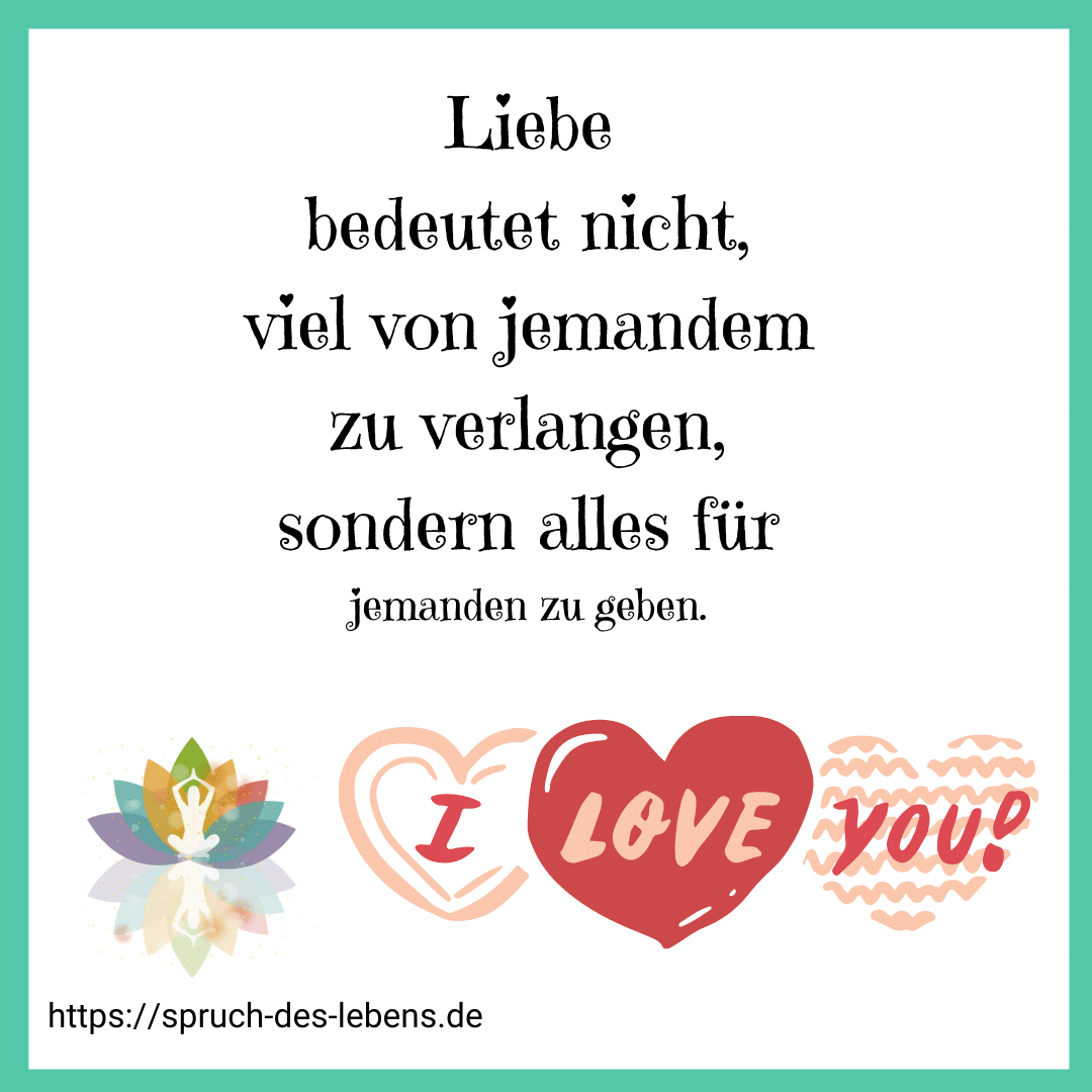 Liebe & Partnerschaft Spruch des Leben