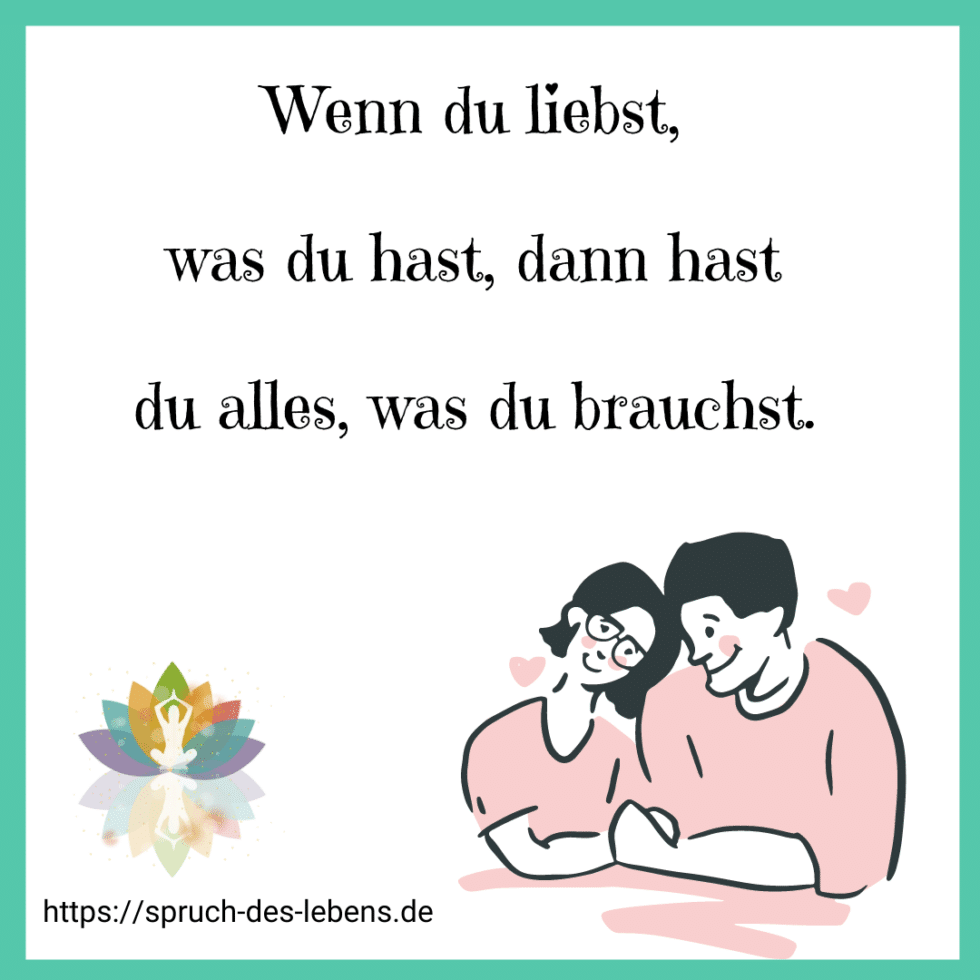 Liebe & Partnerschaft Spruch des Leben