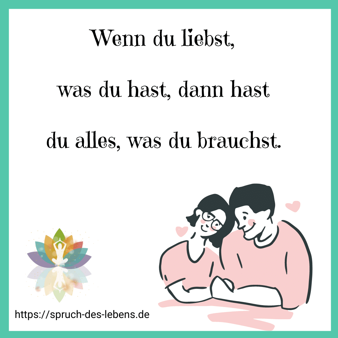 Liebe & Partnerschaft Spruch des Leben